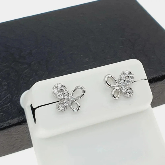 "925 sterling silver luxury CZ earrings for women/girls, Best forRJUS2216 - Picture 2 of 11